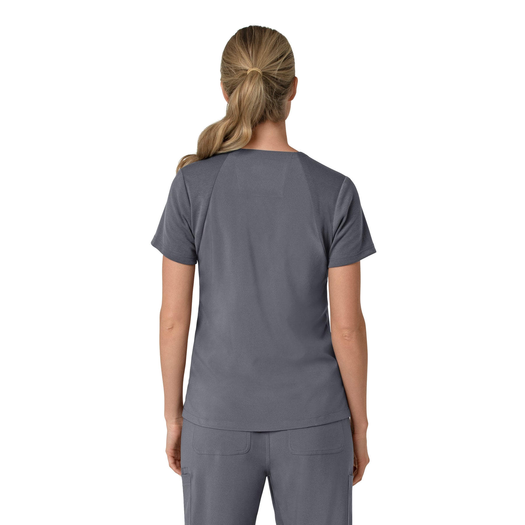 Carhartt Cross-Flex Women's Flex Panel V-Neck Scrub Top - Approaching Storm