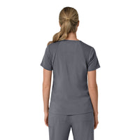 Carhartt Cross-Flex Women's Flex Panel V-Neck Scrub Top - Approaching Storm