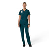 Force Cross-Flex Women's Flex Panel V-Neck Scrub Top Caribbean full scrub set