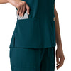Carhartt Force Cross-Flex Women's Flex Panel V-Neck Scrub Top - Caribbean