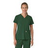 Carhartt Cross-Flex Women's Flex Panel V-Neck Scrub Top - Douglas Fir
