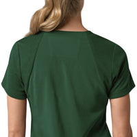 Carhartt Cross-Flex Women's Flex Panel V-Neck Scrub Top - Douglas Fir Back Detail