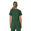 Carhartt Cross-Flex Women's Flex Panel V-Neck Scrub Top - Douglas Fir Back