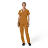 Force Cross-Flex Women's Flex Panel V-Neck Scrub Top Fox Brown full scrub set