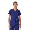 Force Cross-Flex Women's Flex Panel V-Neck Scrub Top Galaxy Blue