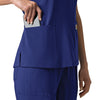 Carhartt Force Cross-Flex Women's Flex Panel V-Neck Scrub Top - Galaxy Blue