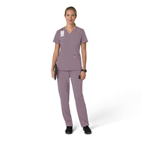 Force Cross-Flex Women's Flex Panel V-Neck Scrub Top Lavender Mist full scrub set