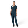 Force Cross-Flex Women's Flex Panel V-Neck Scrub Top Navy full scrub set