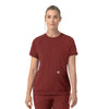 Force Cross-Flex Knit Women's Crew Neck Scrub Top Amber Terrain