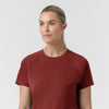 Force Cross-Flex Knit Women's Crew Neck Scrub Top Amber Terrain back detail