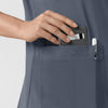 Cross-Flex Knits Knit Women's Crew Neck Scrub Top Approaching Storm side detail 1