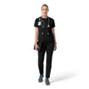 Force Cross-Flex Knit Women's Crew Neck Scrub Top Black full scrub set