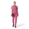Force Cross-Flex Knit Women's Crew Neck Scrub Top Electric Fuschia full scrub set