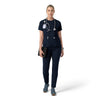 Force Cross-Flex Knit Women's Crew Neck Scrub Top Navy full scrub set