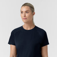 Force Cross-Flex Knit Women's Crew Neck Scrub Top Navy back detail