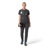 Force Cross-Flex Knit Women's Crew Neck Scrub Top Pewter full scrub set