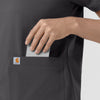 Force Cross-Flex Knit Women's Crew Neck Scrub Top Pewter side detail 2