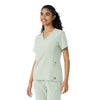 Force Cross-Flex Women's Knit Panel Scrub Top Big Sky side view