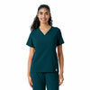 Force Cross-Flex Women's Knit Panel Scrub Top Caribbean