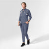 Carhartt Cross-Flex Knit Women's Long Sleeve Quarter Zip Scrub Top - Approaching Storm
