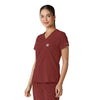 Force Cross-Flex Women's Tuck-In Scrub Top Amber Terrain side view