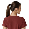 Force Cross-Flex Women's Tuck-In Scrub Top Amber Terrain side detail 2