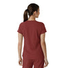Force Cross-Flex Women's Tuck-In Scrub Top Amber Terrain back view