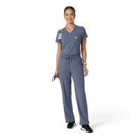 Carhartt Cross-Flex Women's Tuck-In Scrub Top - Approaching Storm
