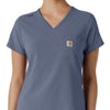 Carhartt Cross-Flex Women's Tuck-In Scrub Top - Approaching Storm