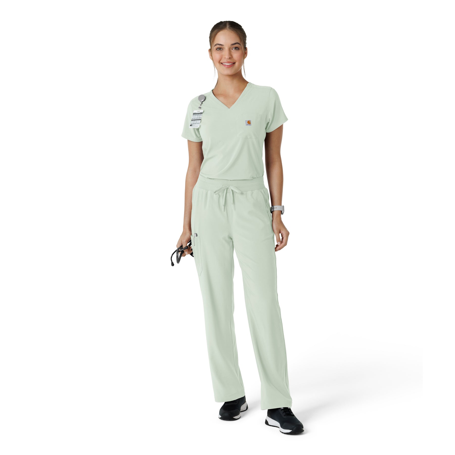 Force Cross-Flex Women's Tuck-In Scrub Top Big Sky full scrub set