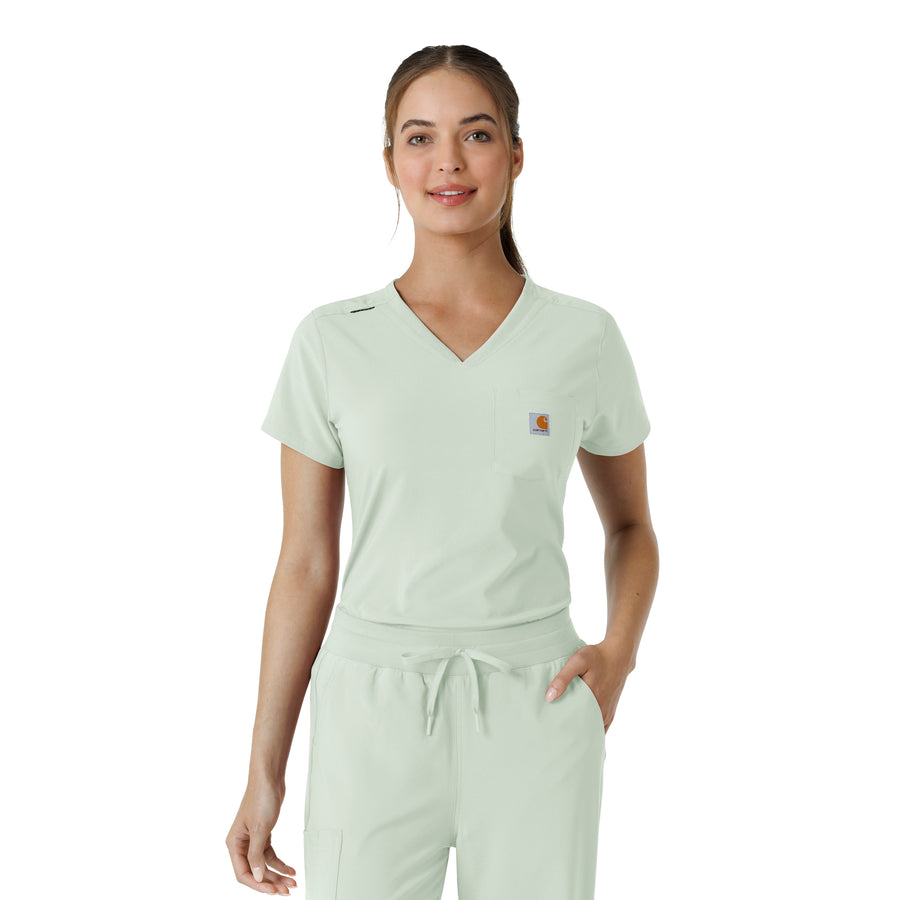 Force Cross-Flex Women's Tuck-In Scrub Top Big Sky
