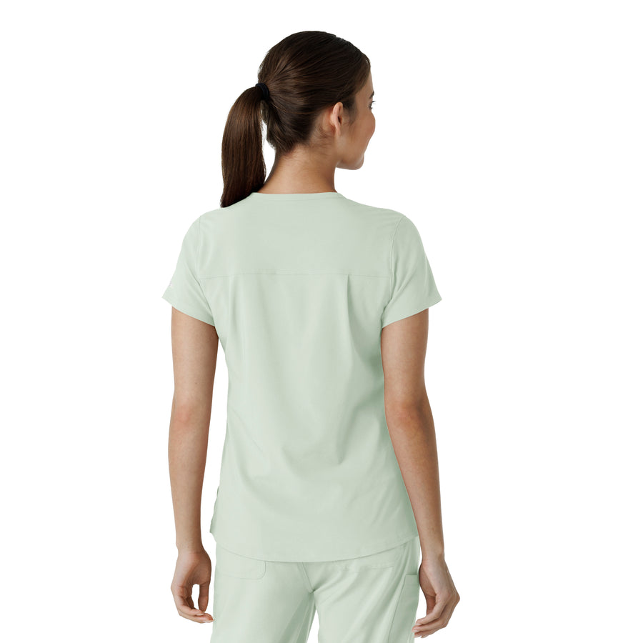 Force Cross-Flex Women's Tuck-In Scrub Top Big Sky back view