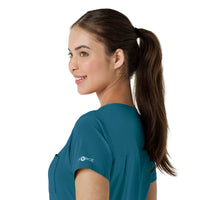 Force Cross-Flex Women's Tuck-In Scrub Top Caribbean back detail