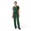 Carhartt Cross-Flex Women's Tuck-In Scrub Top - Douglas Fir Scrub Set