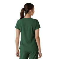Carhartt Cross-Flex Women's Tuck-In Scrub Top - Douglas Fir Back