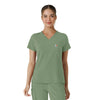 Force Cross-Flex Women's Tuck-In Scrub Top Green Slate