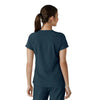 Force Cross-Flex Women's Tuck-In Scrub Top Navy back view