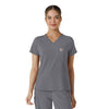 Force Cross-Flex Women's Tuck-In Scrub Top Pewter