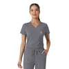Carhartt Force Cross-Flex Women's Tuck-In Scrub Top - Pewter