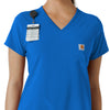 Force Cross-Flex Women's Tuck-In Scrub Top Royal side detail 1