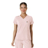 Force Cross-Flex Women's Tuck-In Scrub Top Soft Rose