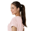 Force Cross-Flex Women's Tuck-In Scrub Top Soft Rose back detail