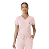 Force Cross-Flex Women's Tuck-In Scrub Top Soft Rose