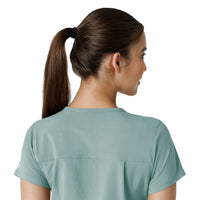 Force Cross-Flex Women's Tuck-In Scrub Top Summer Blue side detail 2