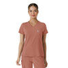 Force Cross-Flex Women's Tuck-In Scrub Top Wildrose