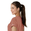 Force Cross-Flex Women's Tuck-In Scrub Top Wildrose back detail