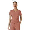 Carhartt Force Cross-Flex Women's Tuck-In Scrub Top - Wildrose