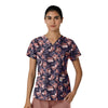 Carhartt Prints Women's V-Neck Print Scrub Top Floral Burst