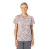 Carhartt Prints Women's V-Neck Print Scrub Top Snowy Ridges