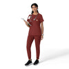 Force Cross-Flex Women's Crew Neck Scrub Top Amber Terrain full scrub set